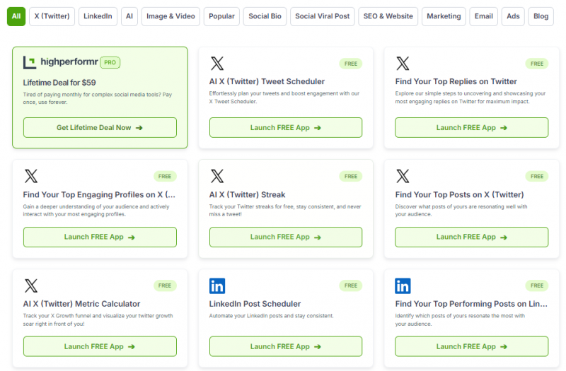 Highperformr.ai Tools