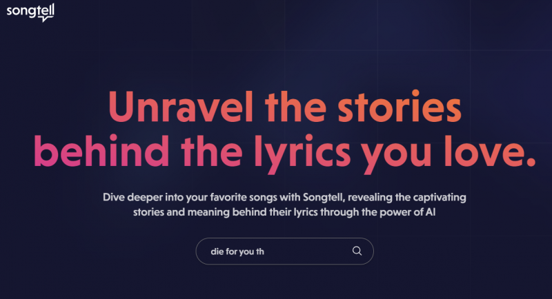 Songtell Home Page